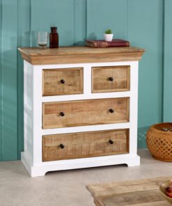 Alfie Solid Mango Wood 4 Chest of Drawers