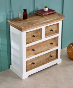 Alternative view of Alfie Solid Mango Wood 4 Chest of Drawers