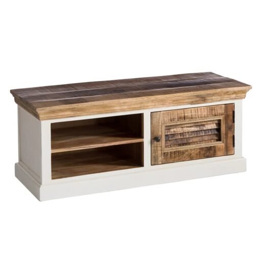 Alfie Wood Shoe Rack Bench - Image 3