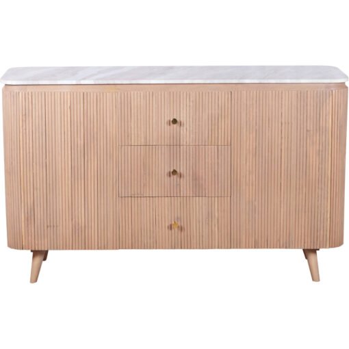 Ashford Natural Marble & Wood Extra Large Sideboard - Image 3