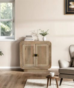 Hudson Carved Mango Wood Mini Sideboard