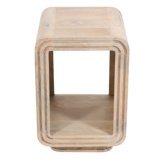 Hudson Carved Mango Wood Side Table - Image 3