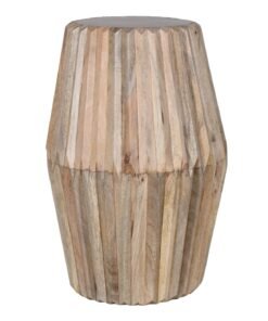 Alternative view of Hudson Carved Mango Wood Side Table