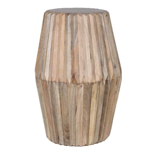 Hudson Carved Mango Wood Side Table - Image 2