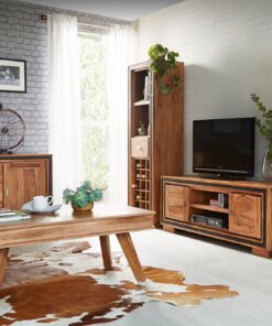 Alternative view of Jodhpur Sheesham Wine Bookcase