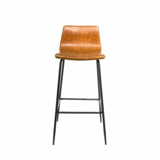 Boston Barstool in Tan Vegan Leather (Set of 2) - Image 4