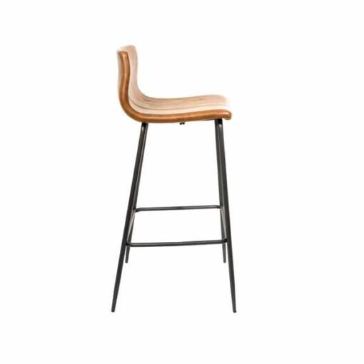 Boston Barstool in Tan Vegan Leather (Set of 2) - Image 3