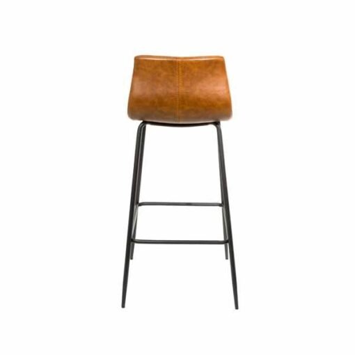 Boston Barstool in Tan Vegan Leather (Set of 2) - Image 2