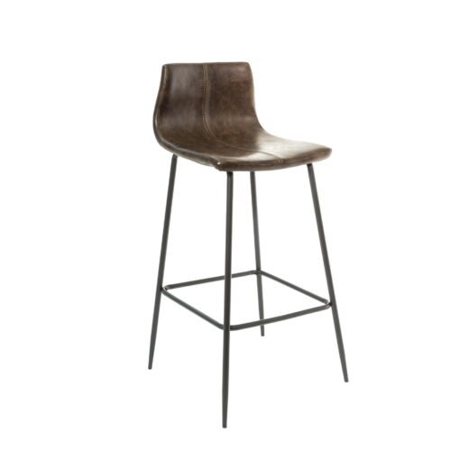 Boston Barstool in Chestnut Vegan Leather (Set of 2)