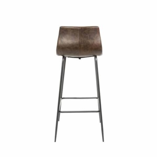 Boston Barstool in Chestnut Vegan Leather (Set of 2) - Image 3