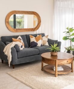 Lincoln Wood Oval Wall Mirror