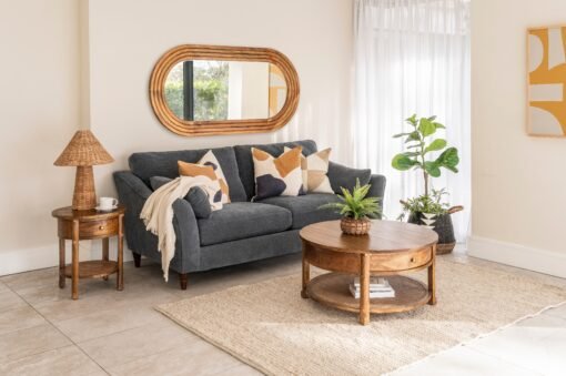 Lincoln Wood Oval Wall Mirror