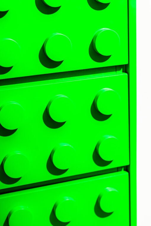 Green Block Solid Wood 4 Drawer Chest - Image 3