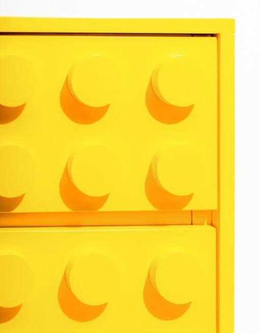 Yellow Block Solid Wood 6 Drawer Sideboard - Image 2
