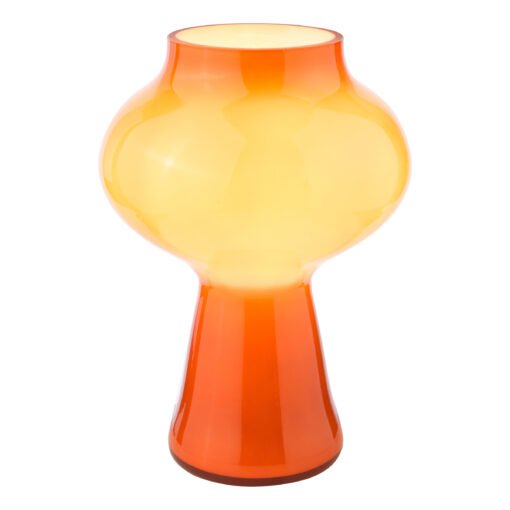 Chrissy Table Lamp in Orange Art Glass - Image 4