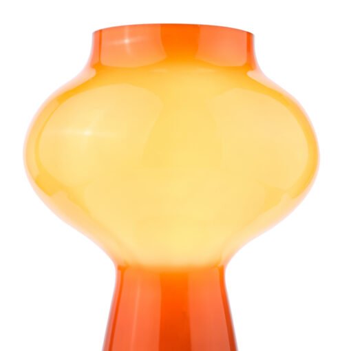 Chrissy Table Lamp in Orange Art Glass - Image 6