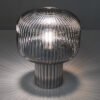 Demarius Table Lamp in Smoked Ribbed Glass