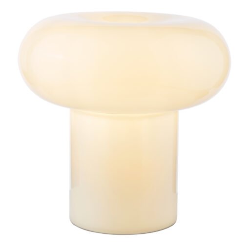 Kaja Table Lamp in White Glass - Image 4