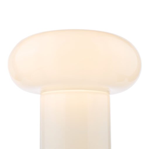Kaja Table Lamp in White Glass - Image 6