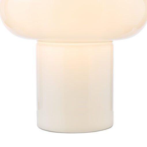 Kaja Table Lamp in White Glass - Image 5