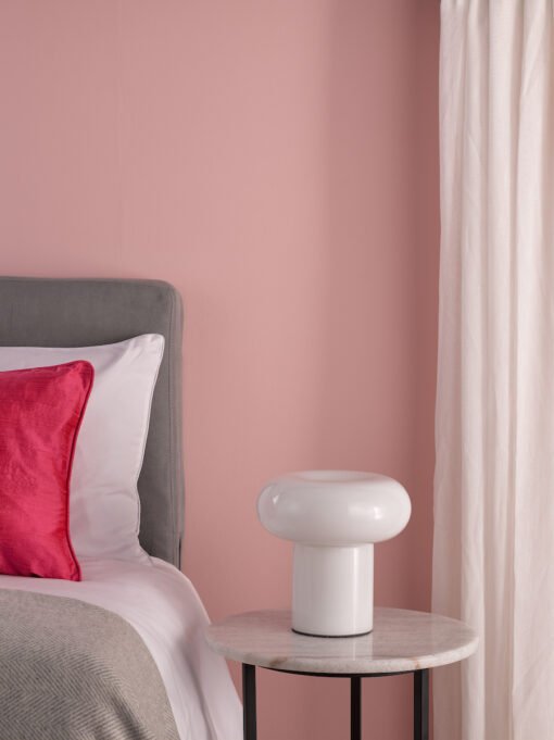 Kaja Table Lamp in White Glass - Image 3