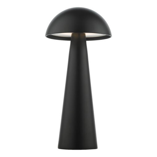 Lyle Rechargeable Outdoor Table Lamp in Matt Black (LED, IP54 Rated) - Image 3