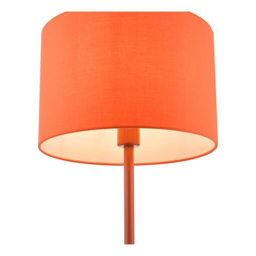 Toledo Table Lamp Satin Orange with Shade - Image 5