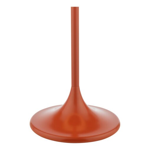 Toledo Table Lamp Satin Orange with Shade - Image 6