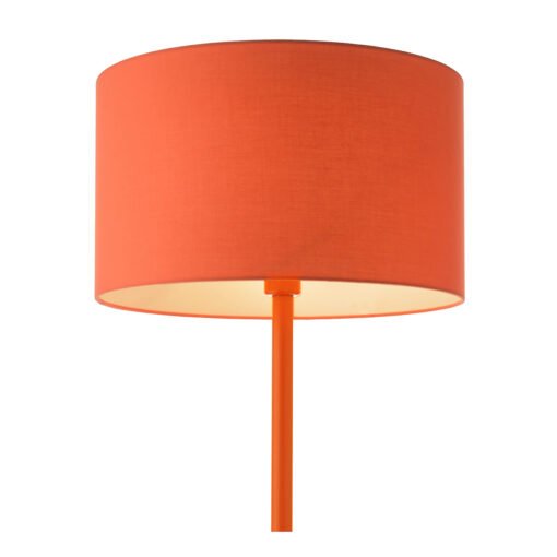 Toledo Floor Lamp Satin Orange with Shade - Image 6