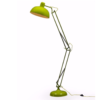 Traditional Anglepoise Style Floor Lamp in Lime Green (Yellow Flex)