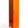 Vintage Style Tall Metal Locker in Orange