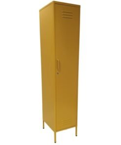 Alternative view of Vintage Style Tall Metal Locker in Yellow