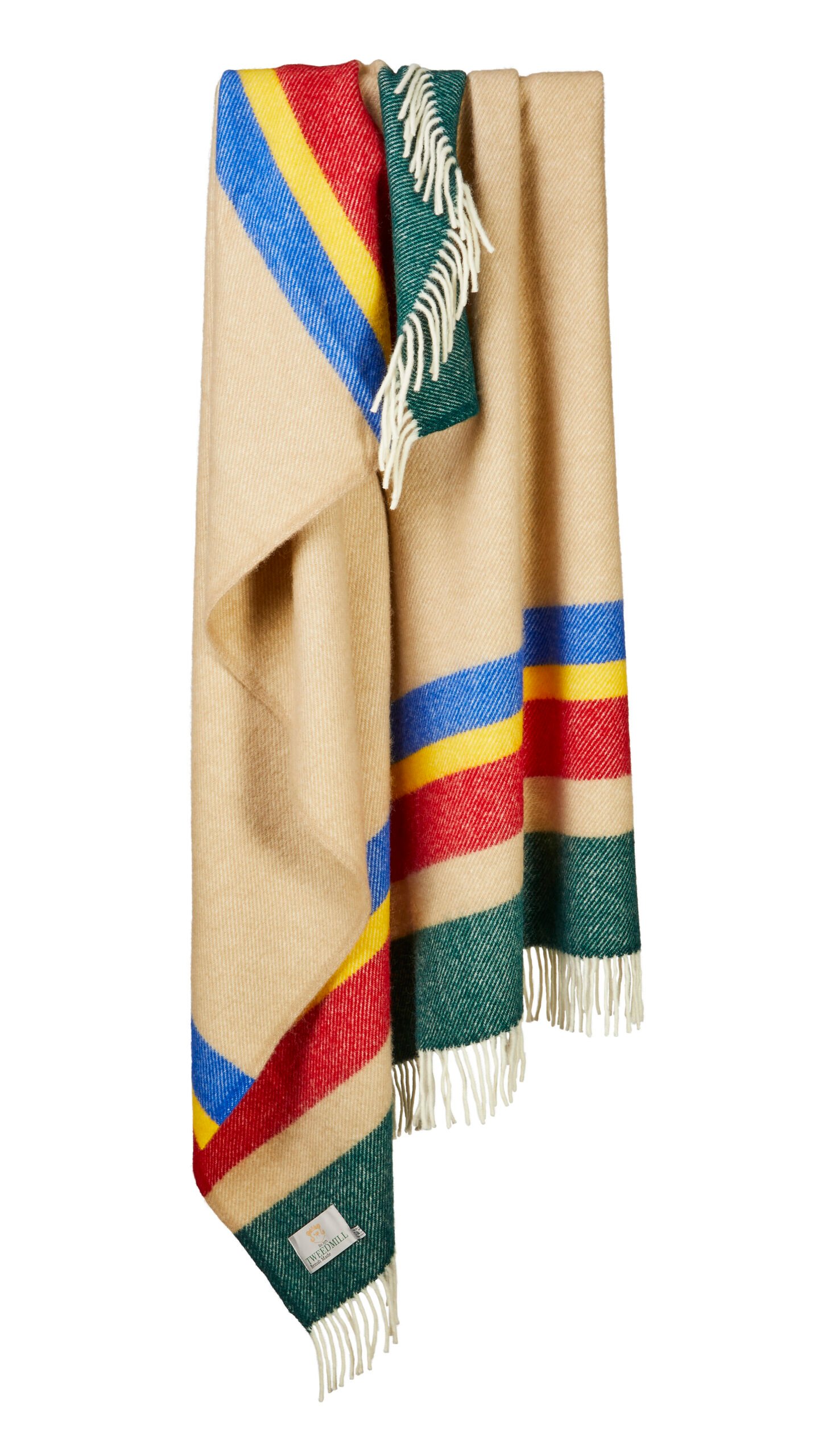 Alaska Stripe Pop Pure New Wool Throw (130cm x 183cm) - Image 6