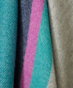 Alaska Stripe Breeze Pure New Wool Throw (130cm x 183cm)