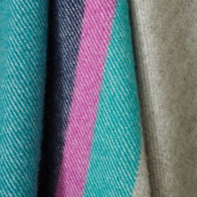 Alaska Stripe Breeze Pure New Wool Throw (130cm x 183cm)