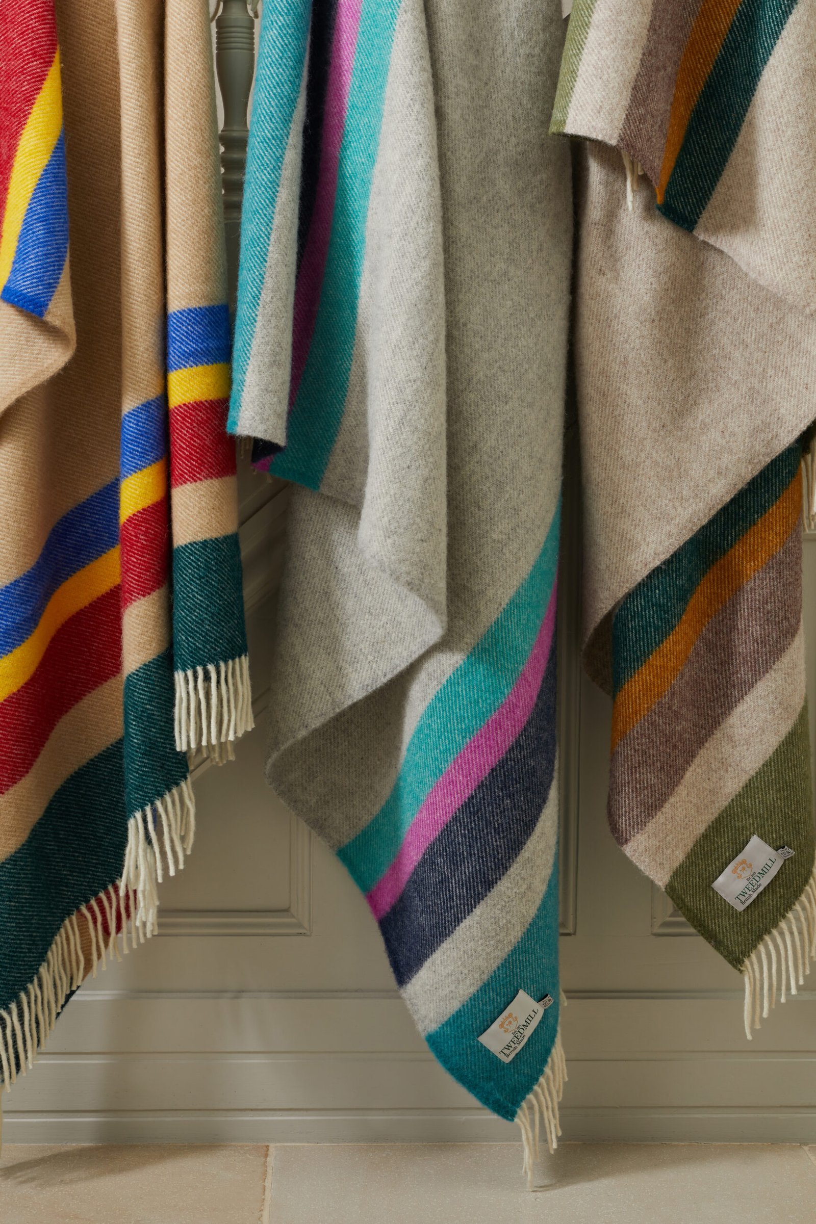 Alaska Stripe Breeze Pure New Wool Throw (130cm x 183cm) - Image 5