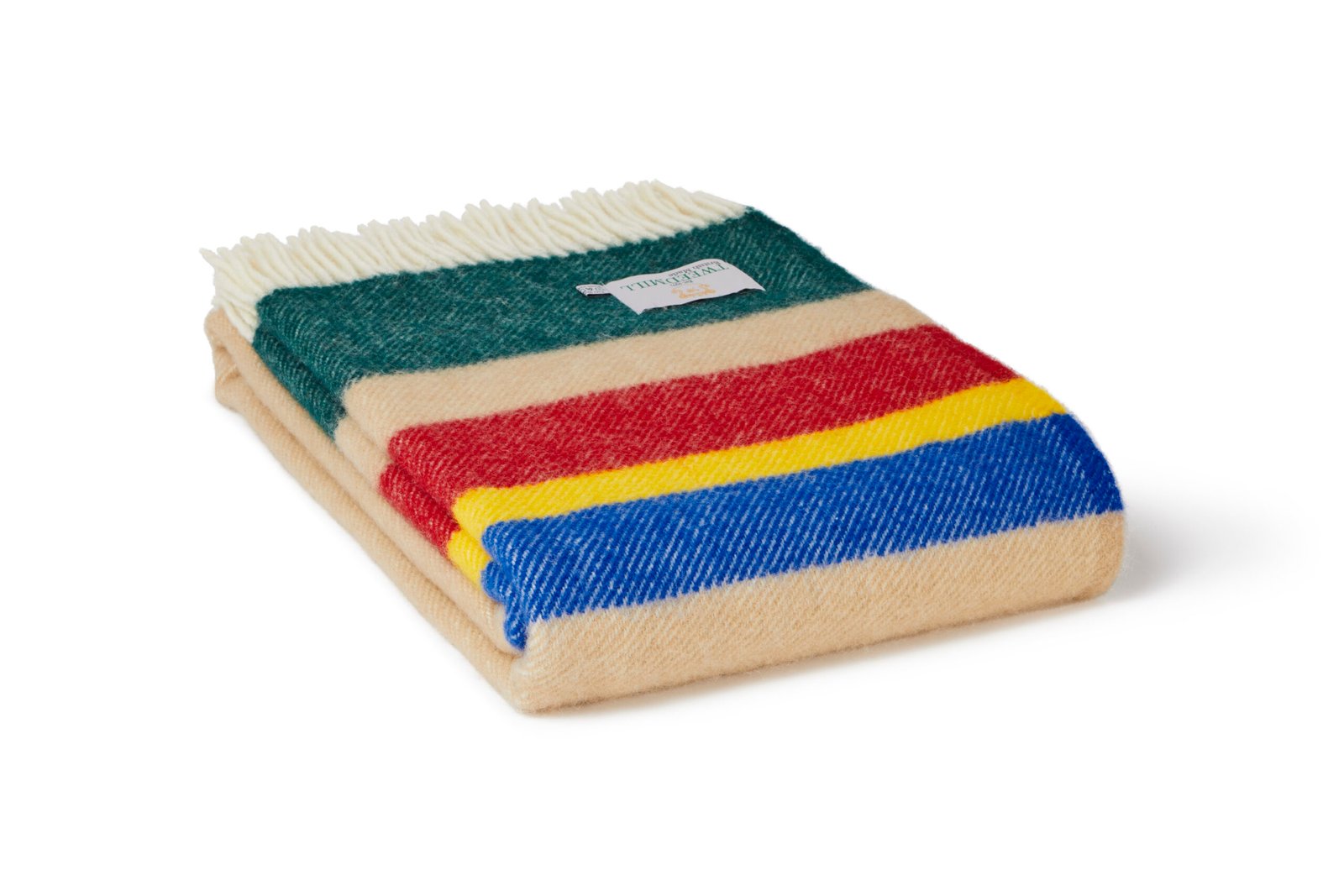 Alaska Stripe Pop Pure New Wool Throw (130cm x 183cm) - Image 5