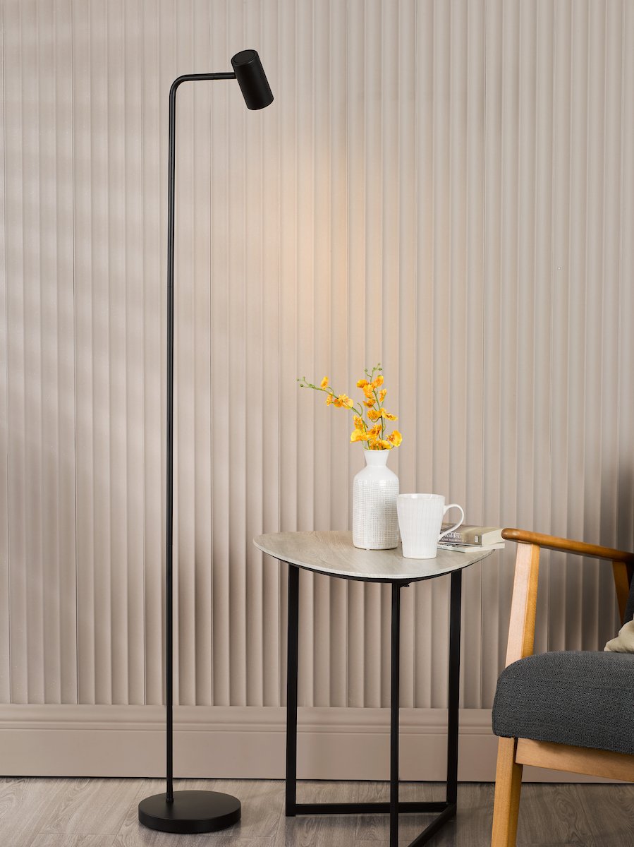 Thierry Floor Task Lamp in Matt Black - Image 2