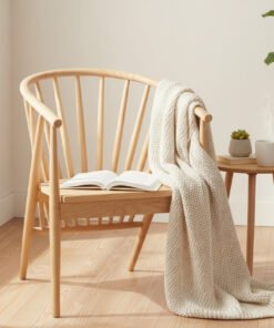 Scandi Vibe White Teak Tub Chair