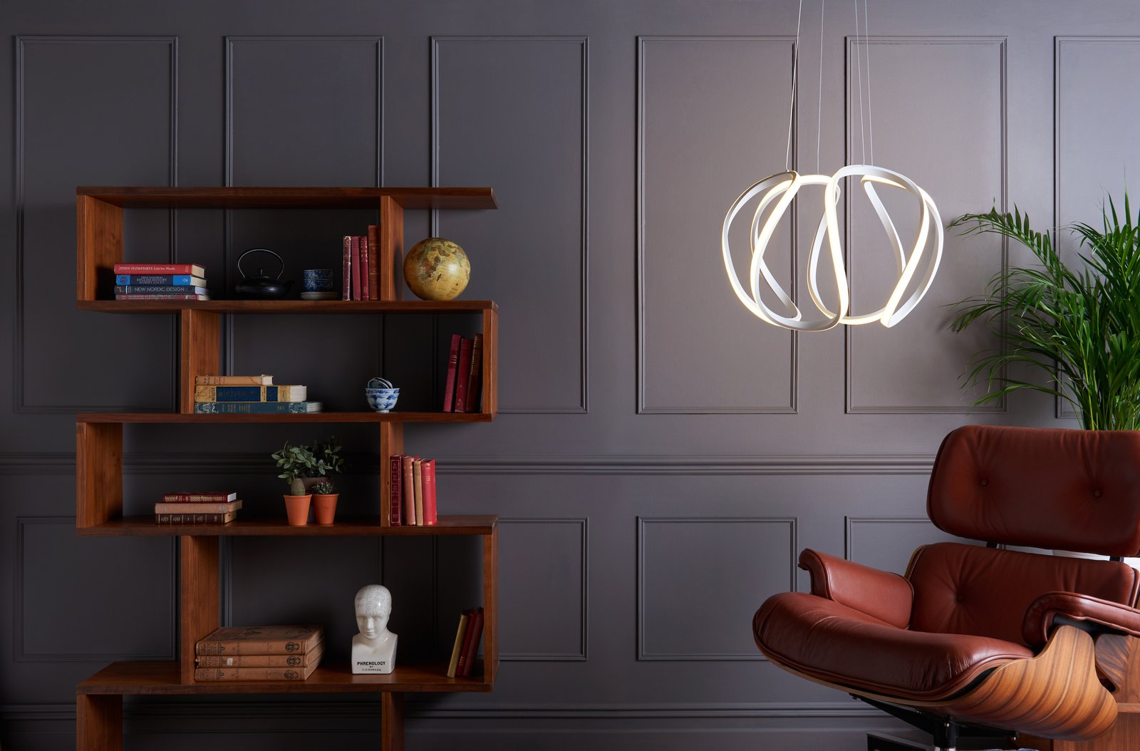 Alonsa Large White Sculptural LED Pendant Light - Image 3