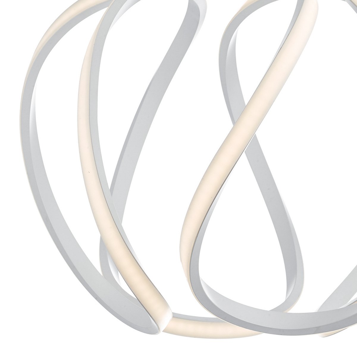 Alonsa Large White Sculptural LED Pendant Light - Image 4