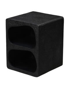 Alternative view of Concept Black Abstract Block Side Table