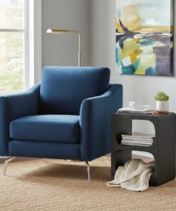 Concept Black Abstract Block Side Table