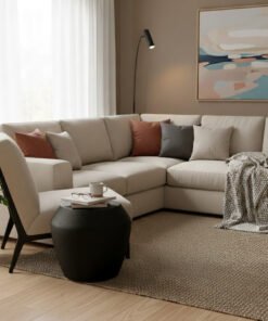 Concept Black Abstract Side Table