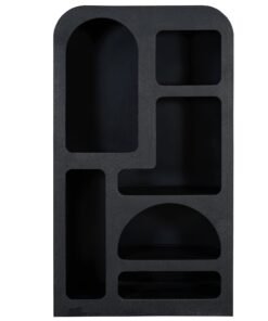 Alternative view of Concept Black Tall Geometric Bookcase
