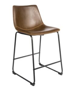 Scoop Counter Stool in Chestnut (Set of 2)