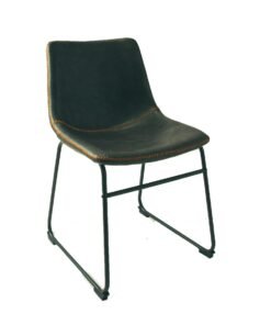 Set of 2 Scoop Dining Chairs in Grey