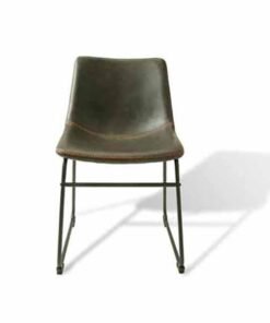 Alternative view of Set of 2 Scoop Dining Chairs in Grey