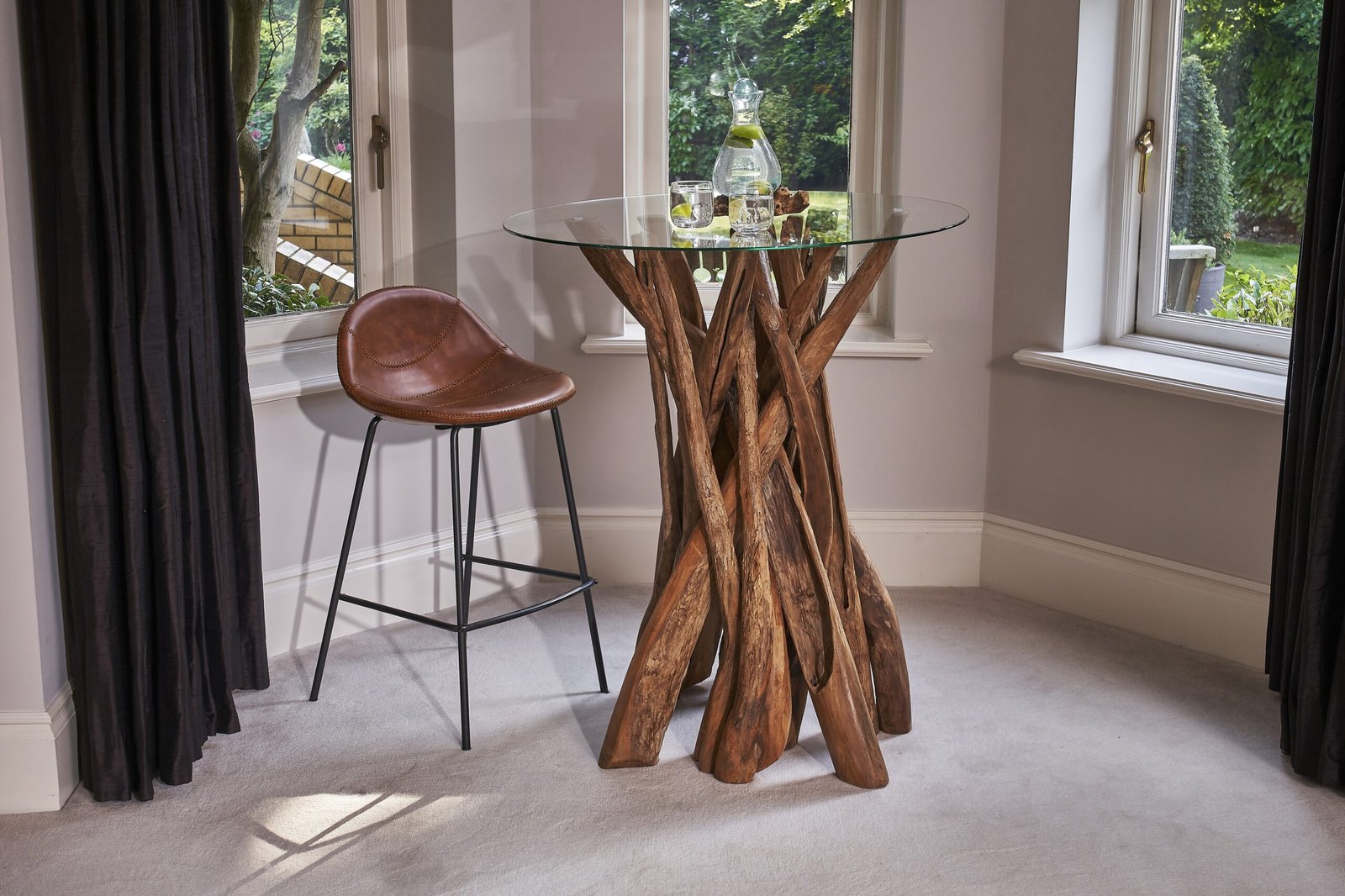 Glover Barstool in Tan (Set of 2) - Image 2