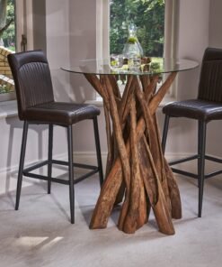 Alternative view of Seattle Barstool in Chestnut (Set of 2)